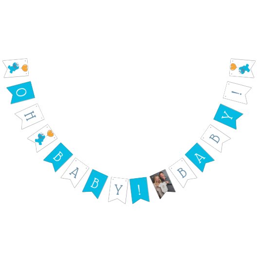 Bannière À Fanions Rue Sésame | Baby shower Monster de cookies (Tout)