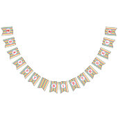 Bannière À Fanions Rue Sésame | Elmo - Anniversaire Arc-en-ciel (Tout)