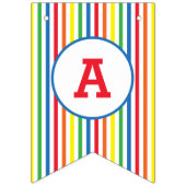 Bannière À Fanions Rue Sésame | Elmo - Anniversaire Arc-en-ciel (Troisième drapeau)