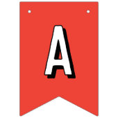 Bannière À Fanions Rue Sésame - Elmo | Premier anniversaire du Citrou (Troisième drapeau)