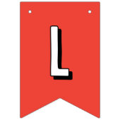 Bannière À Fanions Rue Sésame - Elmo | Premier anniversaire du Citrou (Deuxième drapeau)