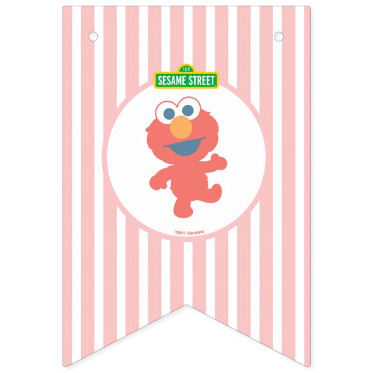 Bannière À Fanions Rue Sésame | Elmo - Premier Bunting Anniversaire (Premier drapeau)