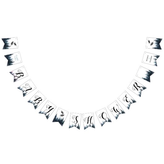 Bannière À Fanions Rustic Adventure bébé garçon bébé douche (Tout)