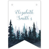 Bannière À Fanions Rustic Adventure bébé garçon bébé douche (Deuxième drapeau)