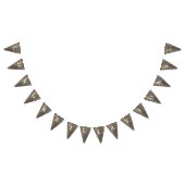 Bannière À Fanions Rustic Brown Wood Look Félicitations (Tout)