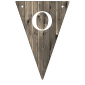 Bannière À Fanions Rustic Brown Wood Look Félicitations (Deuxième drapeau)