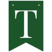 Bannière À Fanions Saint Patrick's Day Vert Shamrock Clover Simple (Deuxième drapeau)