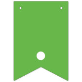 Bannière À Fanions Saint Patrick's Day Vert Shamrock Clover Simple (Troisième drapeau)