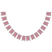 Bannière À Fanions Saint-Valentin Coeurs mignons Typographie rose (Tout)