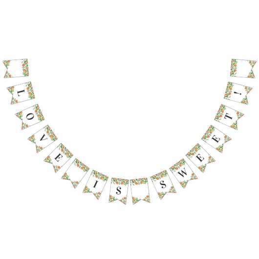 Bannière À Fanions Satsuma Charcoal Main Squeeze Citrus Fête des mari (Tout)