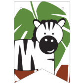 Bannière À Fanions Sauvons-nous| Thème Safari| anniversaire (Premier drapeau)