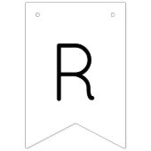 Bannière À Fanions Script moderne Pickleball & Prosecco Fête des mari (Troisième drapeau)