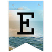 Bannière À Fanions Seascape Beach Mariage Océan Bleu (Troisième drapeau)