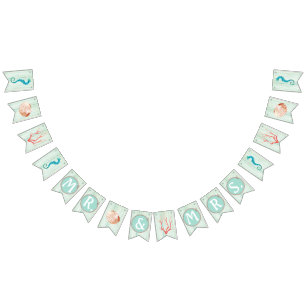 Bannière À Fanions Seaside Cottage Beach Bunting de mariage