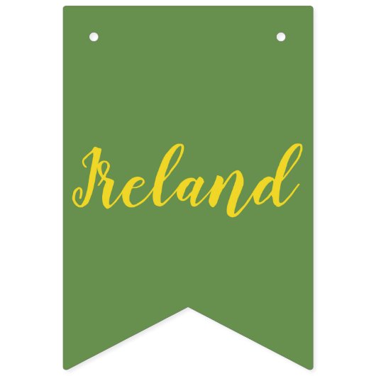 Bannière À Fanions Shamrock irlandais, trèfle vert, 2 shamrock vert (Premier drapeau)