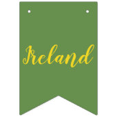 Bannière À Fanions Shamrock irlandais, trèfle vert, 2 shamrock vert (Troisième drapeau)