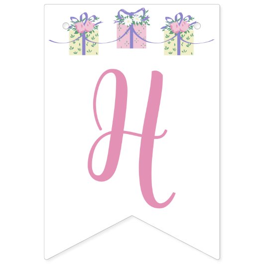 Bannière À Fanions SIGNE D'ANNIVERSAIRE Joyeux EDIAG (Deuxième drapeau)