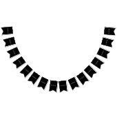 Bannière À Fanions Simple Black Custom Ajouter Votre Nom Élégant (Tout)