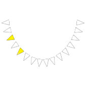 Bannière À Fanions simple couleur solide minimale personnalisée      (Tout)