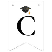 Bannière À Fanions Simple Modern Graduation Party (Premier drapeau)