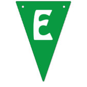 Bannière À Fanions Simple RED GREEN Alphabet MERRY Noël fête (Troisième drapeau)