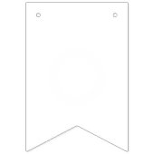 Bannière À Fanions Simplement Blanc Couleur Solide Personnalisez-Le P (Troisième drapeau)