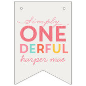 BANNIÈRE À FANIONS SIMPLEMENT ONÉRÉ MERVEILLEUX (Premier drapeau)