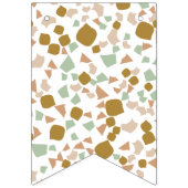 Bannière À Fanions Simples et modernes bottes en or Terrazzo (Troisième drapeau)