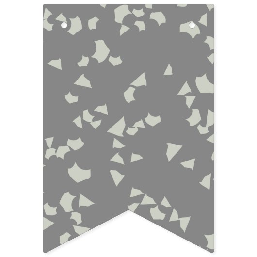 Bannière À Fanions Simples Gris Moderne (Deuxième drapeau)