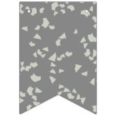 Bannière À Fanions Simples Gris Moderne (Premier drapeau)