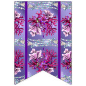 Bannière À Fanions Sirène d'océan violet (Deuxième drapeau)