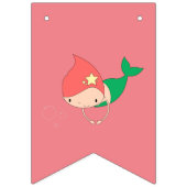 Bannière À Fanions sirène illusima en coton bonbon (Deuxième drapeau)