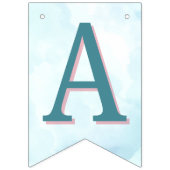 Bannière À Fanions Sirène Sous La Mer N'Importe Quel Âge Filles Anniv (Troisième drapeau)