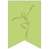 Bannière À Fanions Skeletons d'Halloween (Premier drapeau)