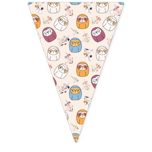 Bannière À Fanions Sleepy Sloth (Deuxième drapeau)