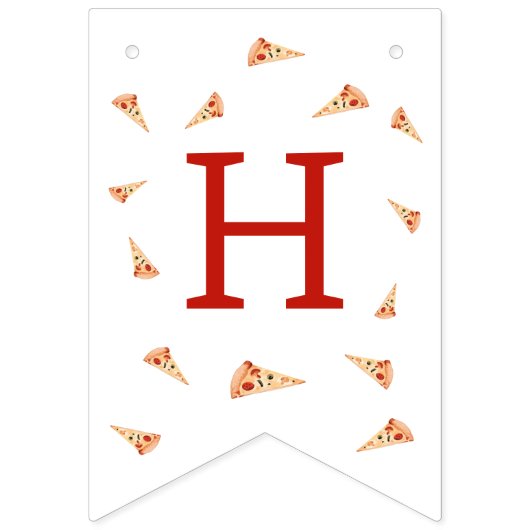 Bannière À Fanions Slice Of Fun 1st Birthday (Deuxième drapeau)