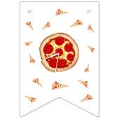 Bannière À Fanions Slice Of Fun 1st Birthday  (Premier drapeau)