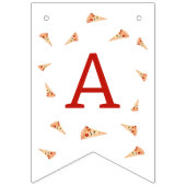 Bannière À Fanions Slice Of Fun 1st Birthday  (Troisième drapeau)