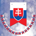 Bannière À Fanions Slovakia Flag & Party Slovakia Banners / Weddings<br><div class="desc">Bunting / Party Flags: Slovakia & Slovakia Flag party fashion - weddings,  birhday,  celebrations - love my country,  travel,  national patriots / sports fans</div>