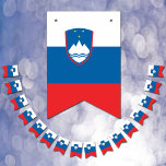 Bannière À Fanions Slovenian Flag & Party Slovenia Banners / Weddings<br><div class="desc">Bunting / Party Flags: Slovenia & Slovenian Flag party fashion - weddings,  birhday,  celebrations - love my country,  travel,  national patriots / sports fans</div>