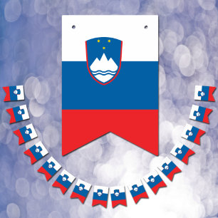 Bannière À Fanions Slovenian Flag & Party Slovenia Banners / Weddings