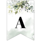 Bannière À Fanions Soirée branchée boho eucalyptus vert 16e anniversa (Deuxième drapeau)