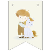 Bannière À Fanions Soirée d'anniversaire de garçon et de poney, Joyeu (Premier drapeau)