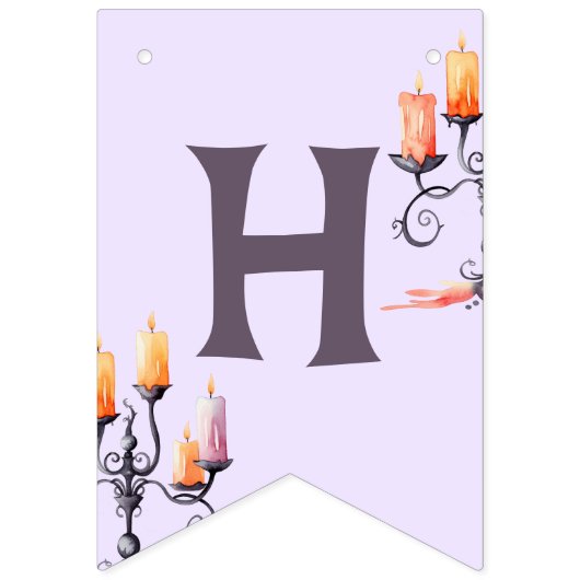 Bannière À Fanions Soirée d'anniversaire d'Halloween Cute Spooktacula (Deuxième drapeau)