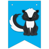 Bannière À Fanions Soirée d'anniversaire Skunk (Premier drapeau)