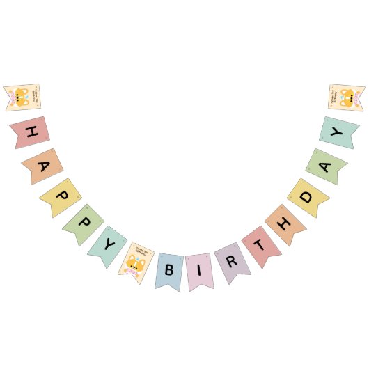 Bannière À Fanions Soirée d'anniversaire très simple (Tout)