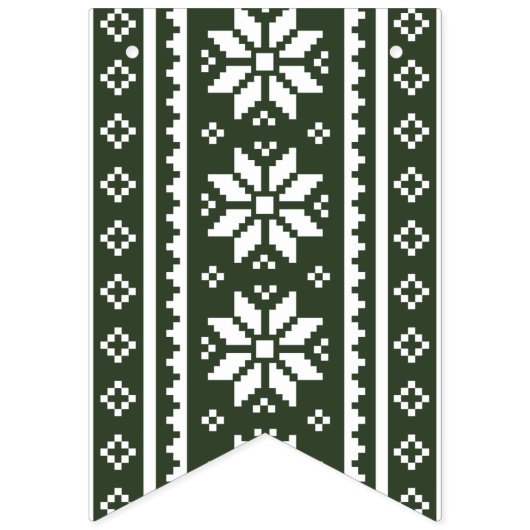 Bannière À Fanions Soirée de Noël moche (Deuxième drapeau)