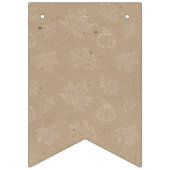 Bannière À Fanions Soirée Kraft Friendsgiving (Premier drapeau)