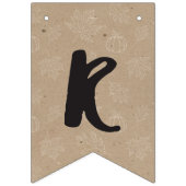 Bannière À Fanions Soirée Kraft Friendsgiving (Troisième drapeau)