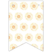 Bannière À Fanions Soleil Soleil Jaune Anniversaire Jalons Photos (Premier drapeau)